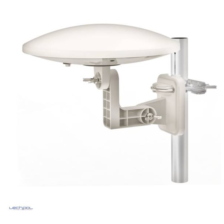 Външна антена Cabletech VHF/UHF, 30 dB, водоустойчива, 75 Ohm, комплект със захранване