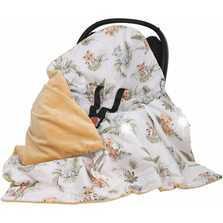 Babymam babatakaró, 100x100cm, többszínű