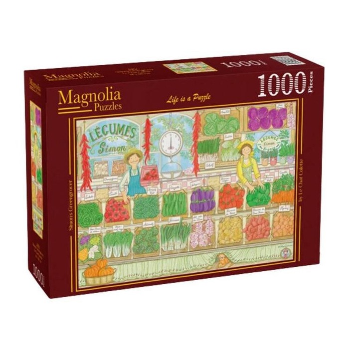 Puzzle Magnolia cu 1000 de piese - Simon's Greengrocer (3484)