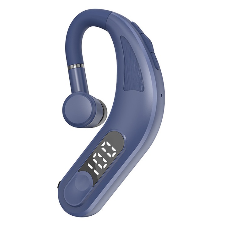 Casti wireless HERUSI LX-M23, confortabile, albastre, ajustabile, Bluetooth 5.2