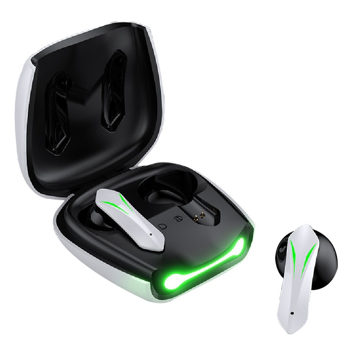 Vezeték nélküli gaming Bluetooth 5.2 fejhallgató, világítás, mikrofon, hosszú üzemidő