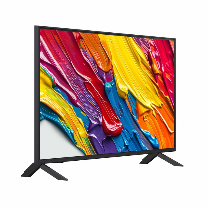 Смарт телевизор LG 43QNED82A6B 4K Ultra HD 43", LED HDR, Черен