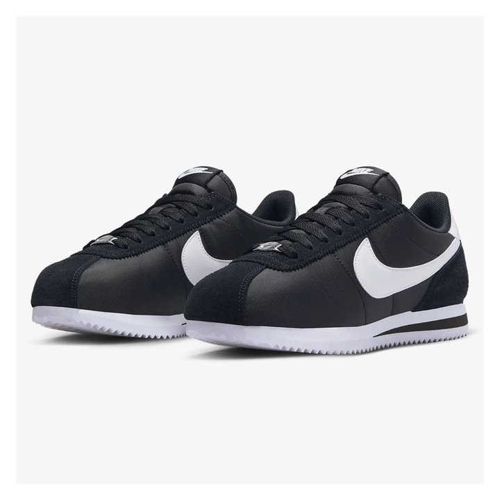 Pantofi sport dama Nike Cortez, piele naturala/textil, negru, 42 EU