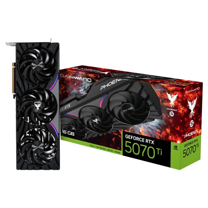 Videokártya Gainward GeForce RTX5070 TI 16GB GDDR7, 256bit, RGB, 1xHDMI, 3xDisplayPort
