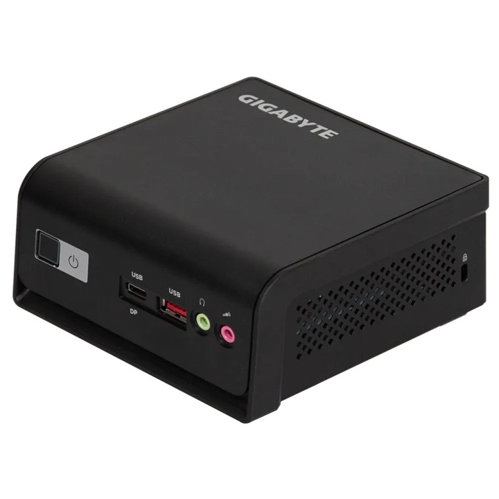 Mini PC Gigabyte BRIX Barebone GB-BTIP-N150, Intel N150, 3xUSB3.2, 2xUSB Type-C, HDMI, negru