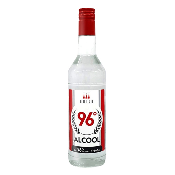 Alcool etilic Amigo 96%, 0.5L