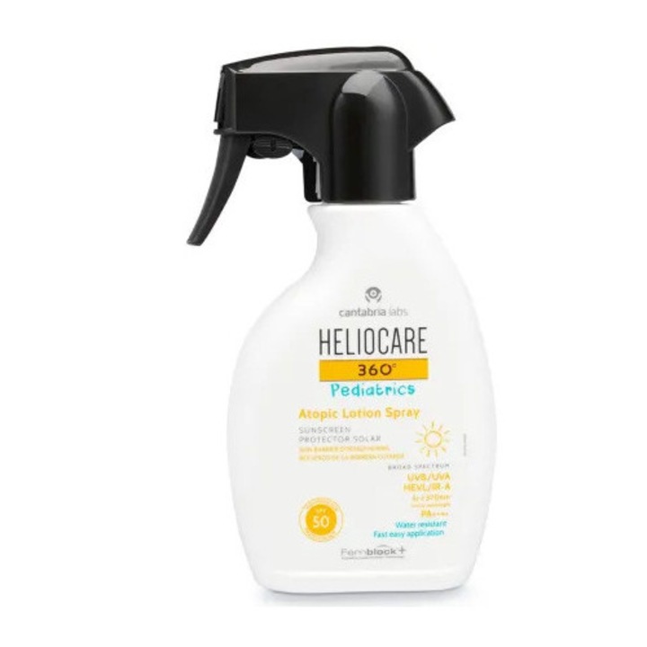 Lotiune spray de protectie solara cu SPF 50 pentru copii Cantabria Labs Heliocare 360 Pediatrics, 250 ml