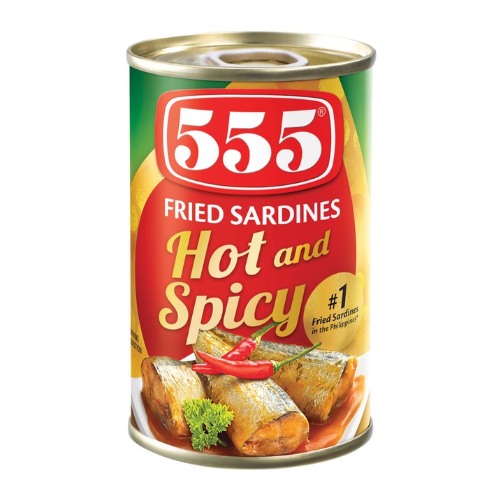 555 Sardine prajite iute-picante 155G