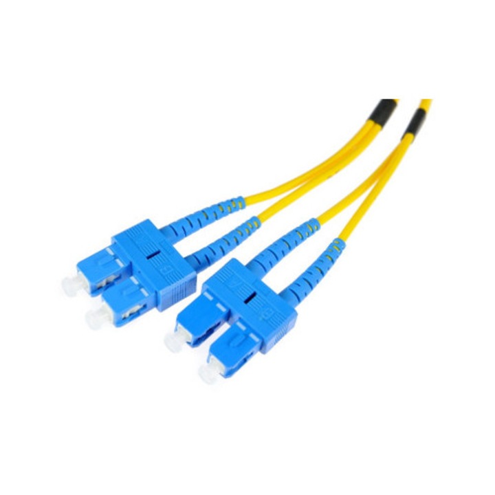 Cabluri fibra optica, Optix, patchcord duplex, 2m, SC/UPC - SC/UPC