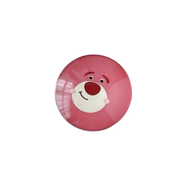 Univerzális öntapadós tartó telefonokhoz és tabletekhez, aranyos rajzfilm mintával, rózsaszín mackó eperrel