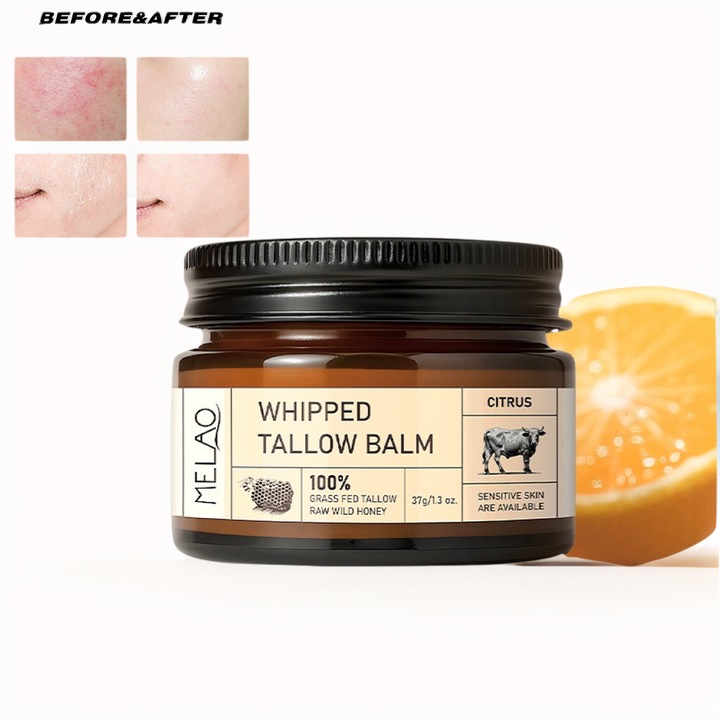 Хидратиращ крем Melao с телешки лой и цитруси, 37гр, за нормална и смесена кожа, поправяне на несъвършенства