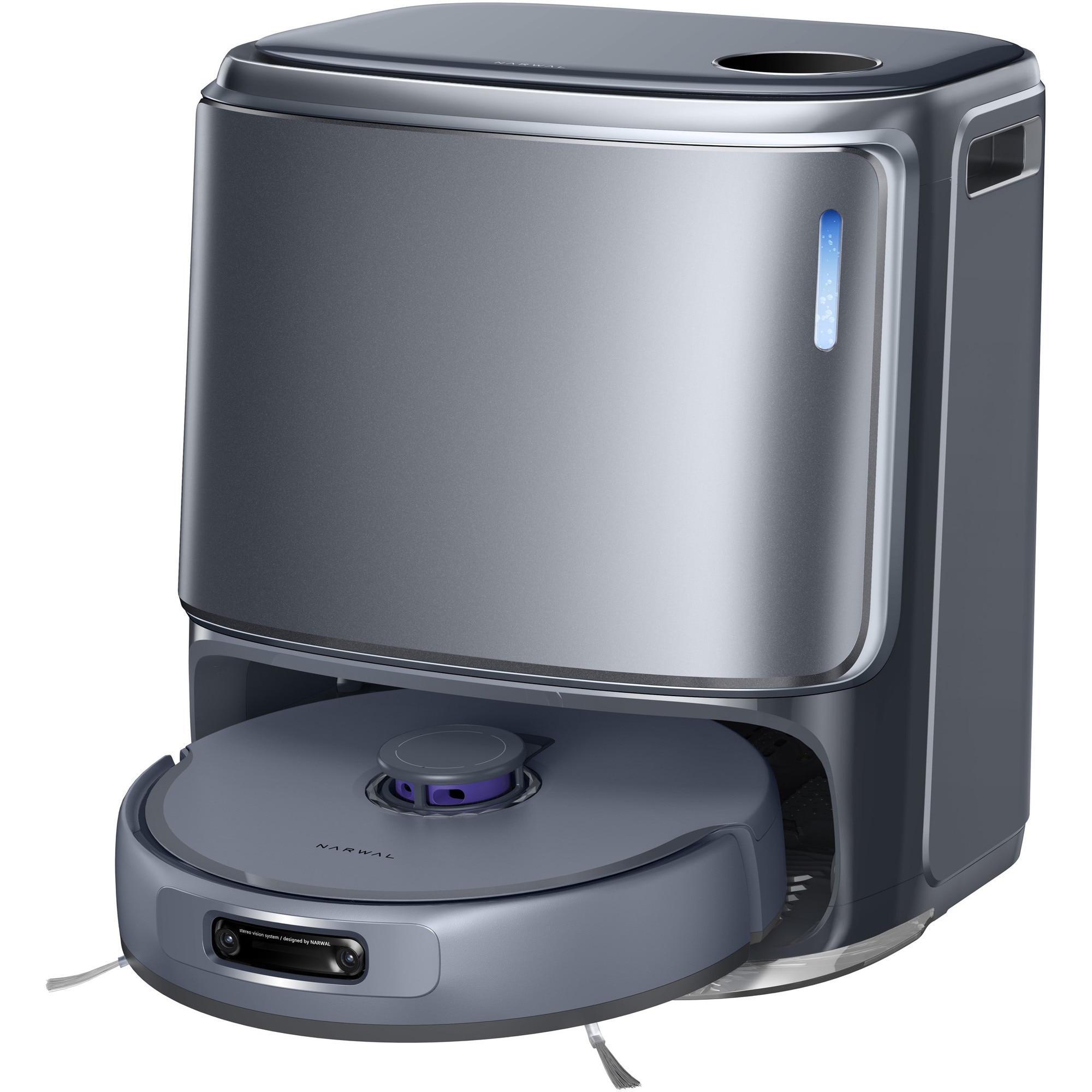Robot de aspirare Narwal Freo Z10 Ultra, aspirator&mop&statie incarcare all-in-one, 18000 Pa, 6400mAh, statie inteligenta 8 in 1, recipient praf 300 ml, rezervor apa apa curata 4.5