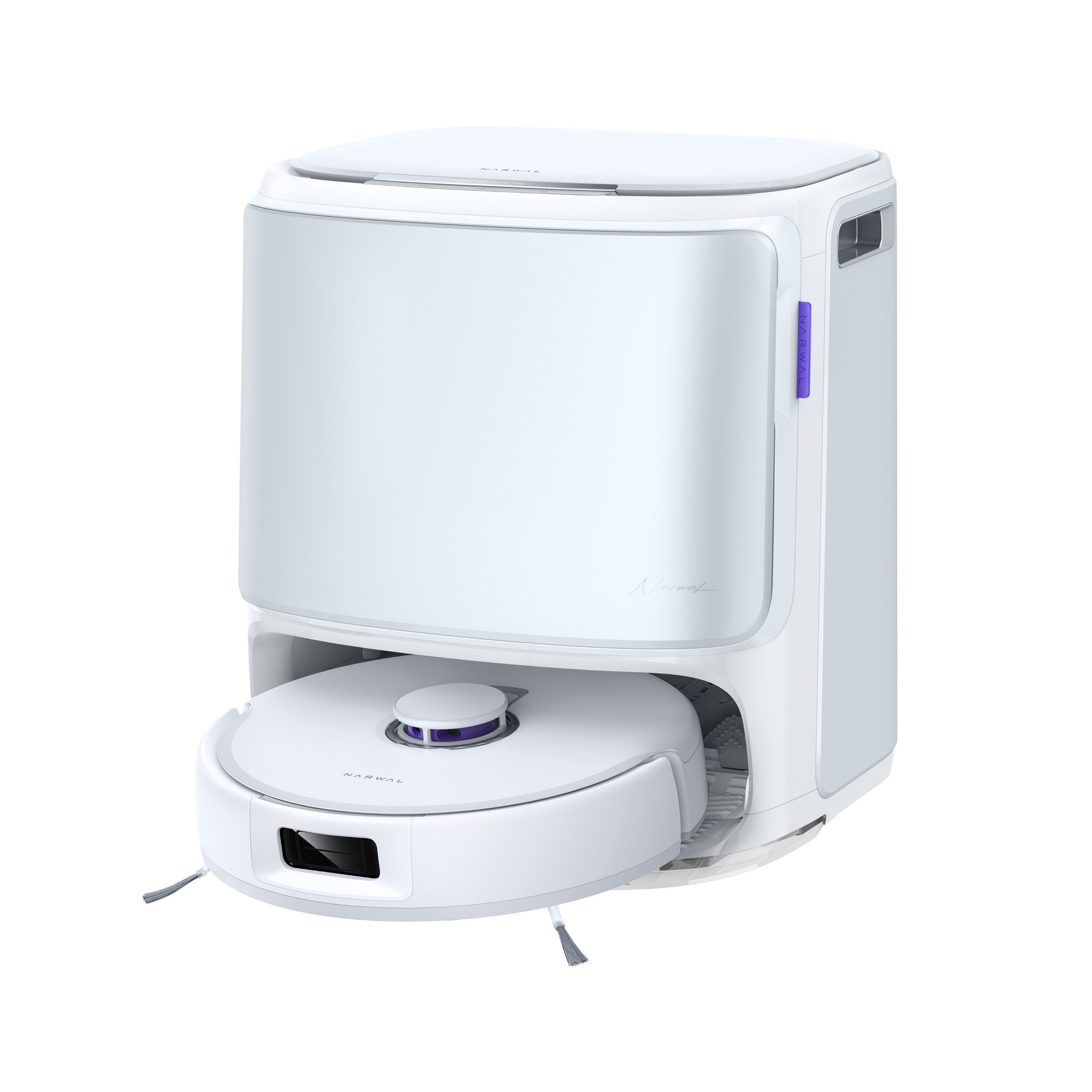 Robot aspirare Narwal Freo Z10, aspirator&mop&statie incarcare all-in-one, 15.000 Pa,5200mAh, 3D mapare, rezervor apa: apa curata 5L, apa murdara 4.75L, asistent vocal: Google, Ale