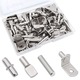 Set 104 Piese Pini pentru Rafturi, 4 Stiluri, Argintii, 5mm, SWJOYOL