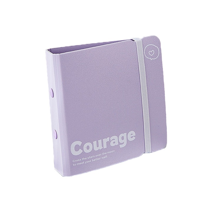 Албум Fujifilm Mini 12 Виолетов - 2x3 инча, 20 снимки, тънък и лек дизайн, 10.5×11×2.7см