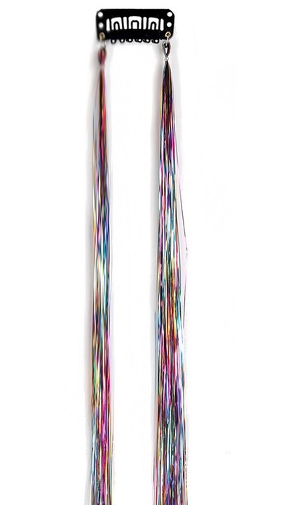 Set accesorii par, extensii clip-on, 2 bucati, 50cm, multicolor