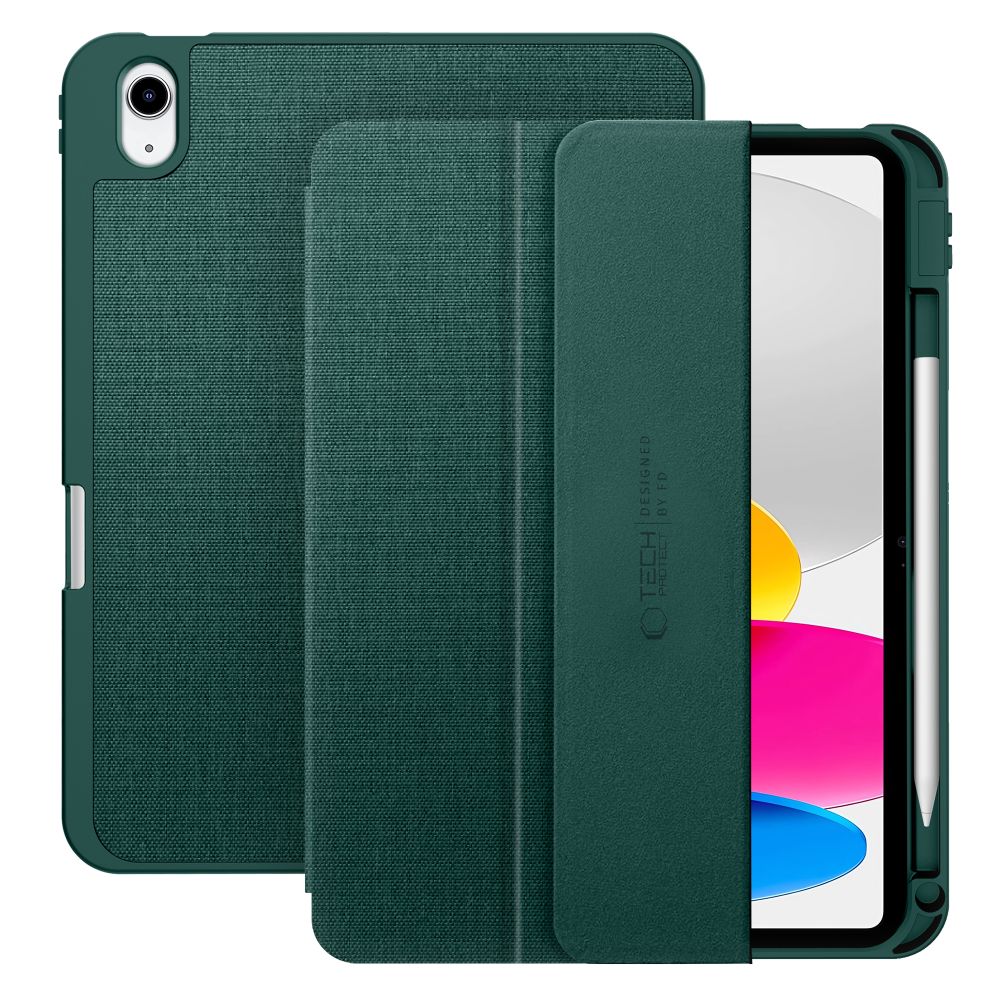 Husa de protectie tableta Tech-Protect SC Pen Canvas iPad 10.9" 10 / 2022 / 11" 11 / 2025 Moss Green