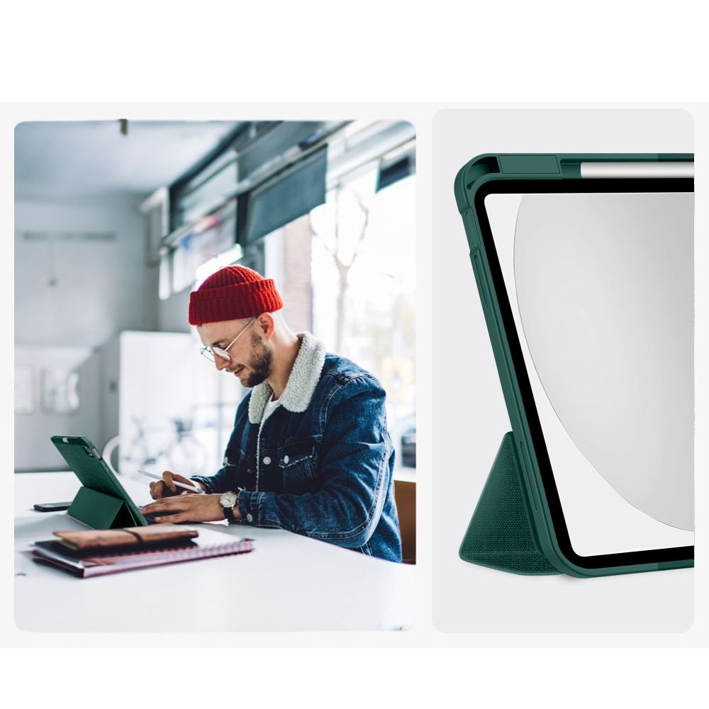 Husa de protectie tableta Tech-Protect SC Pen Canvas iPad 10.9" 10 / 2022 / 11" 11 / 2025 Moss Green