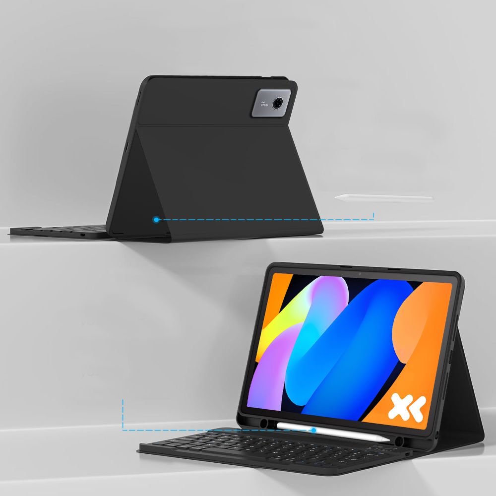 Husa cu tastatura Tech-Protect Smartcase Pen compatibila cu Lenovo Idea Tab 11 inch TB-336, Negru