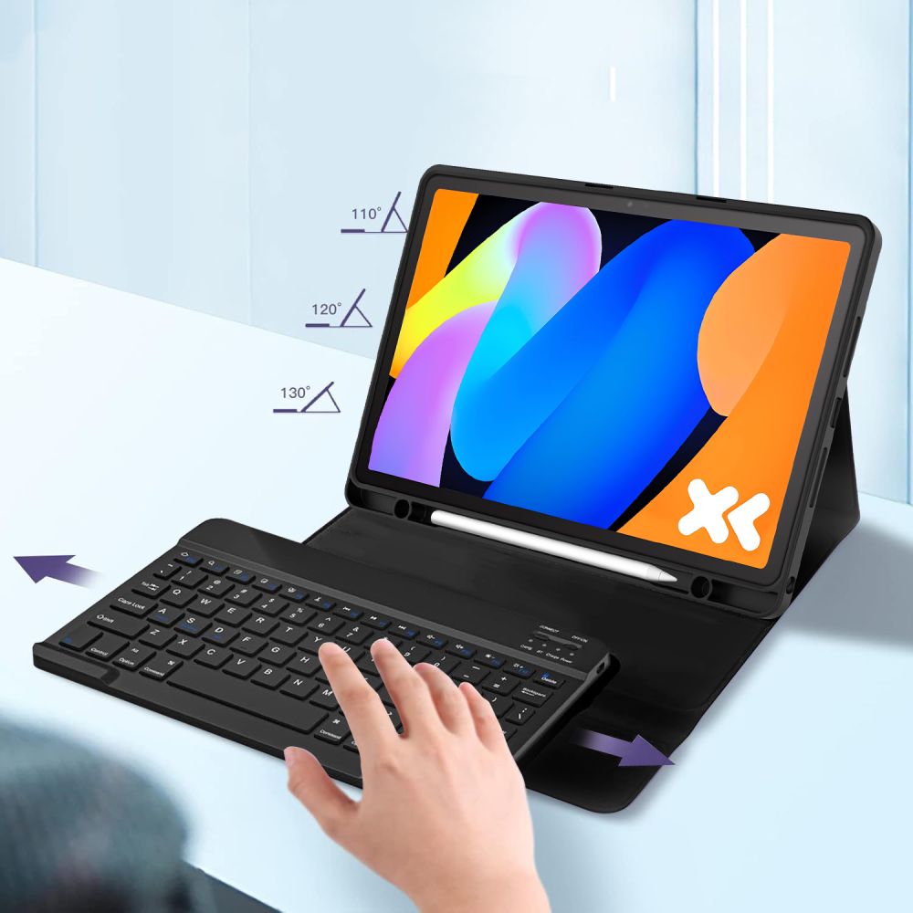 Husa cu tastatura Tech-Protect Smartcase Pen compatibila cu Lenovo Idea Tab 11 inch TB-336, Negru