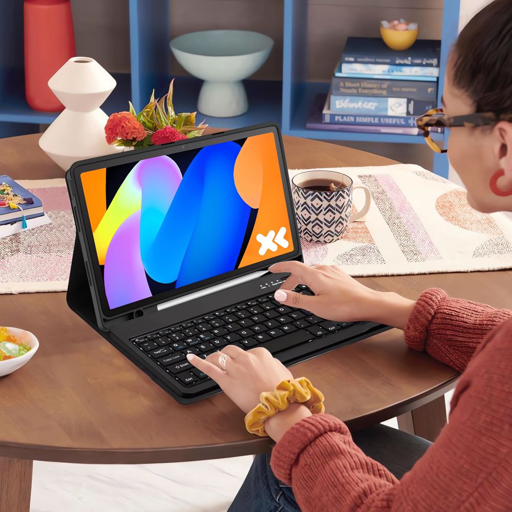 Husa cu tastatura Tech-Protect Smartcase Pen compatibila cu Lenovo Idea Tab 11 inch TB-336, Negru