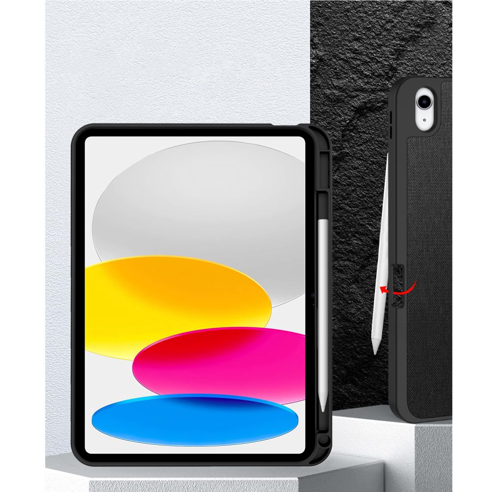 Husa de protectie tableta Tech-Protect SC Pen Canvas iPad 10.9" 10 / 2022 / 11" 11 / 2025 Obsidian Negru