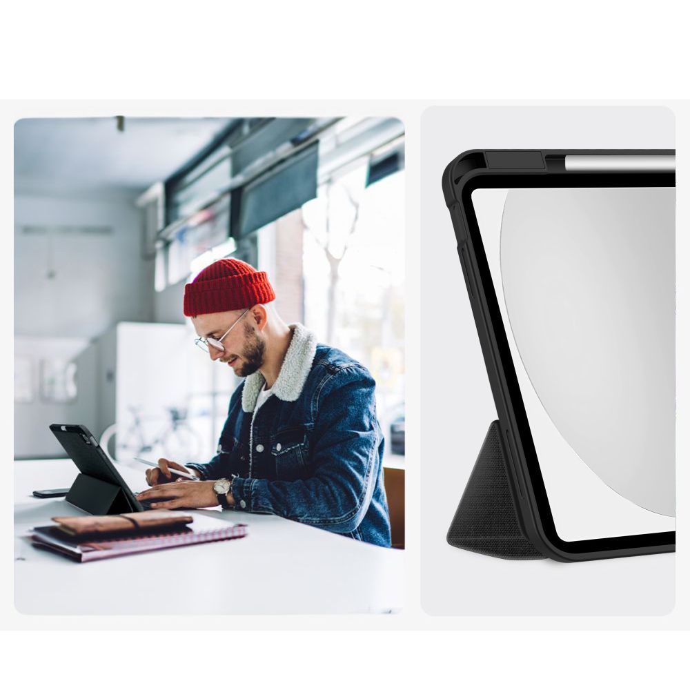 Husa de protectie tableta Tech-Protect SC Pen Canvas iPad 10.9" 10 / 2022 / 11" 11 / 2025 Obsidian Negru