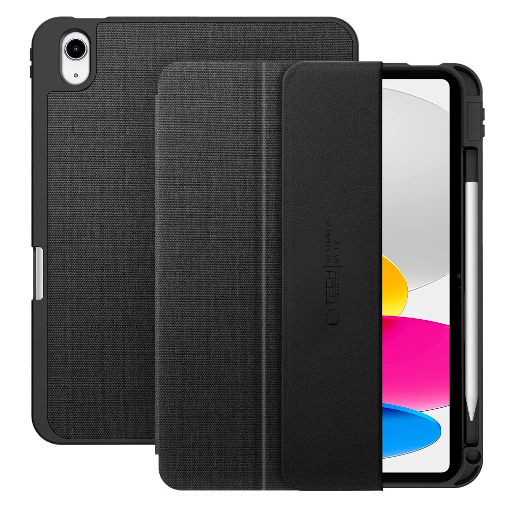 Husa de protectie tableta Tech-Protect SC Pen Canvas iPad 10.9" 10 / 2022 / 11" 11 / 2025 Obsidian Negru