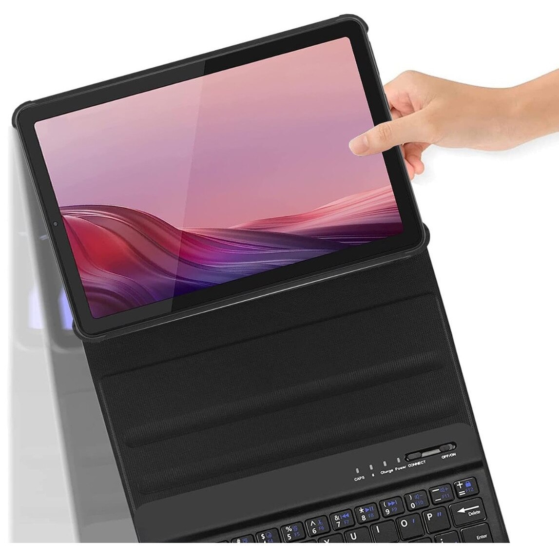 Husa si Tastatura, Lenovo Tab M9 2023, Negru