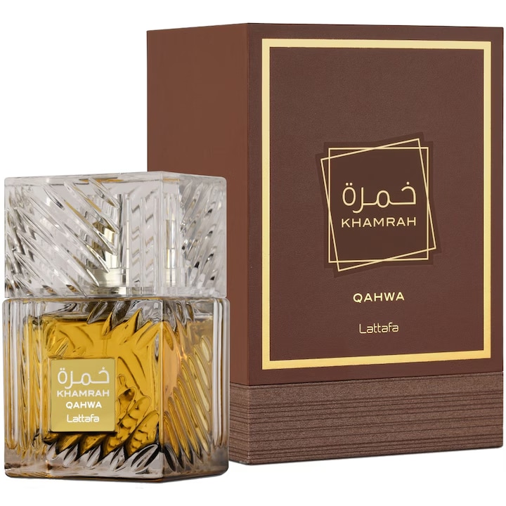 Lattafa Khamrah Qahwa 100 ml Unisex Eau de Parfum, Magával ragadó és Egyedi Illat