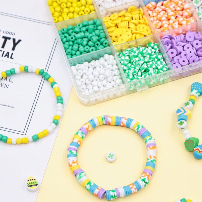 Set de 1633 de margele din rasina multicolore pentru bijuterii DIY ...