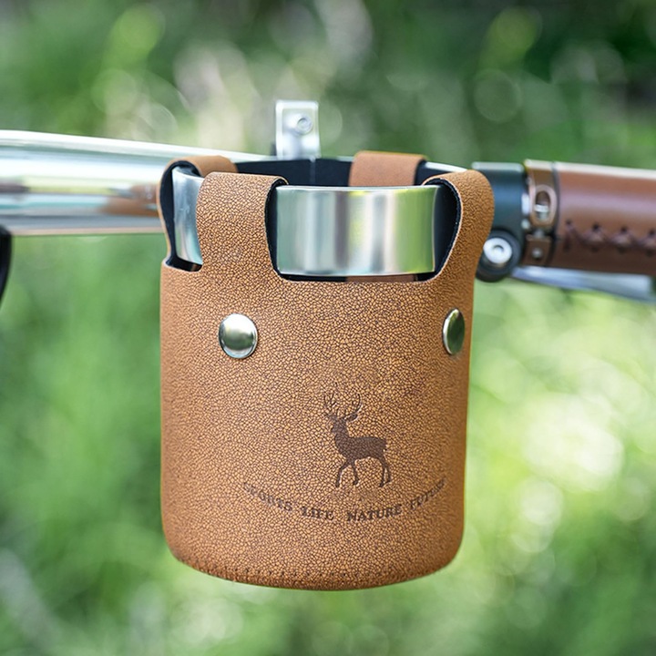 Метална опора за бутилка за велосипед, преносима скоба за бутилка, алуминиева опора за кормило, съвместима с големи бутилки и контейнери за сокове