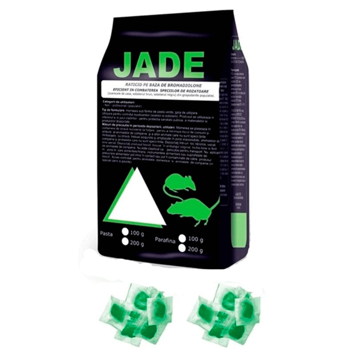 Raticid Jade Pasta 200g anti rozatoare, eficiență rapidă, formulă gata de utilizare
