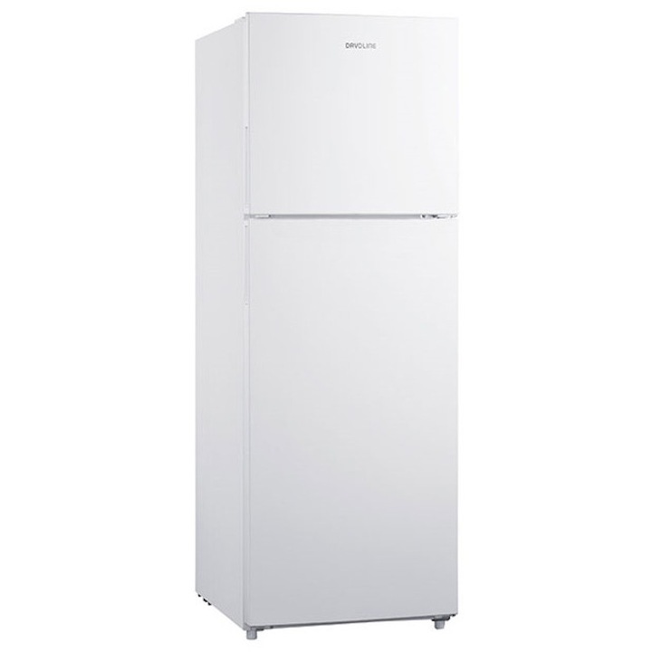 Хладилник с две врати Davoline FTM 170E W, No Frost, Инверторен, В 170 см, Д 60 см, 334 л, Клас E, Бял
