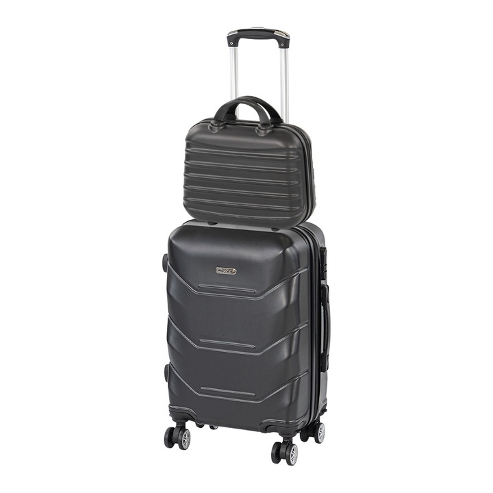 Set valize cu rotile Leziter TraveLux Max II negru