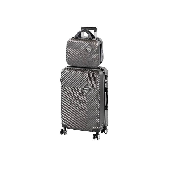 Set trolere cu rotile Leziter TraveLux Pro VII gri