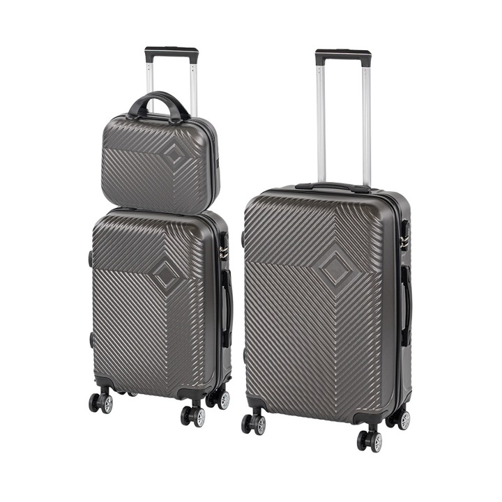 Set de valiza cu rotile Leziter TraveLux Pro XVIII gri
