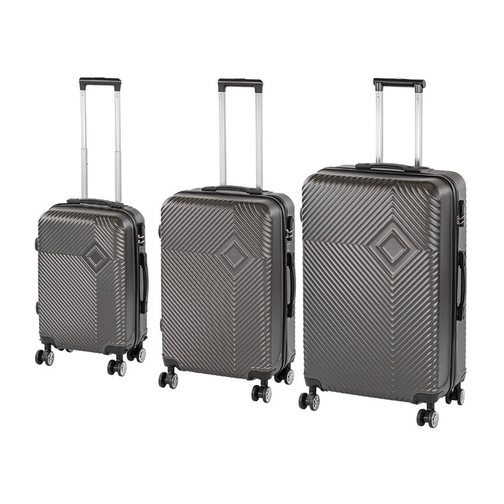 Set de valiza cu rotile Leziter TraveLux Pro XXI gri