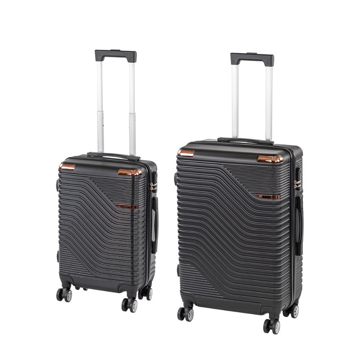 Set valize cu rotile Leziter TraveLux Urban IX negru