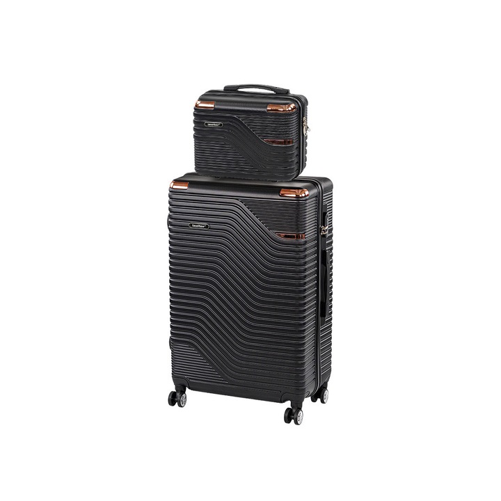 Set trolere cu rotile Leziter TraveLux Urban VIII negru