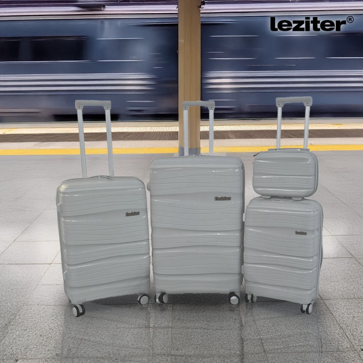 Leziter TraveLux Voyager XI set de trolere gri