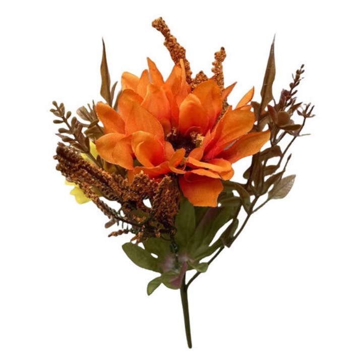 Mesterséges napraforgó, dekoratív levelek