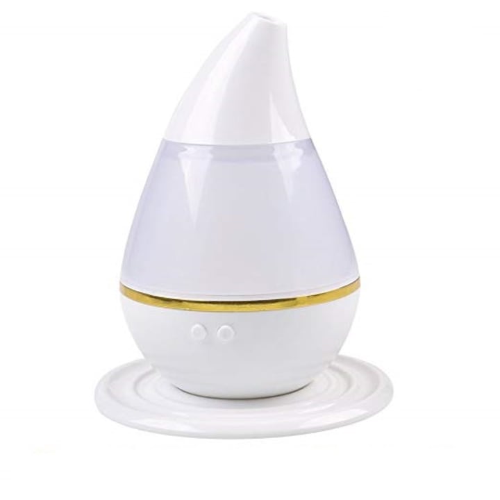Umidificator Auster, negru, 17x7x10cm, aromaterapie, set cu cablu tip C