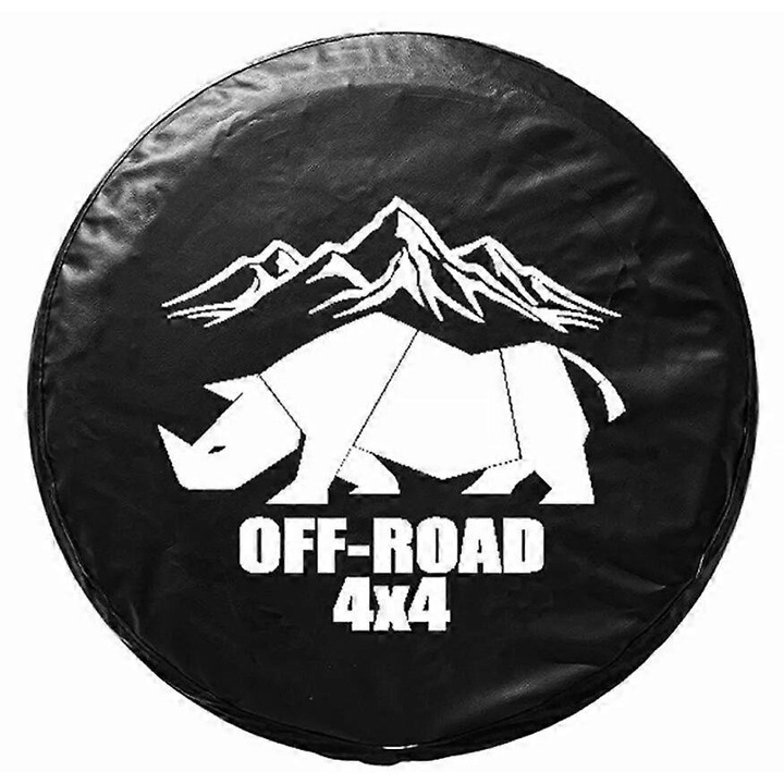 Husa roata de rezerva, neagra, 15", din piele PU, pentru Suzuki Jimny JB64 JB74 2018-2020