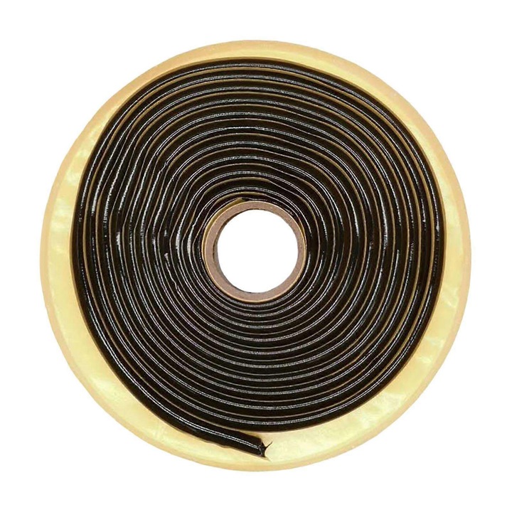 Banda adeziva Butyl pentru etansare, 4.5m x 9.5mm, rezistenta la temperaturi ridicate, pentru modificari faruri auto