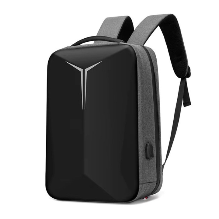 Rucsac unisex, Sylion GT3754, port USB, Gri