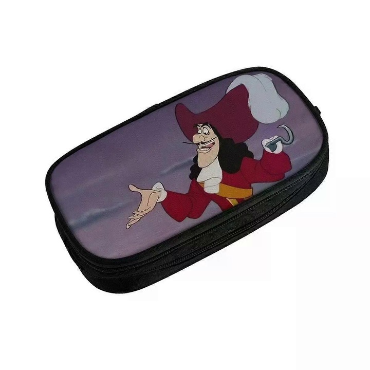 Несесер за моливи, T231 Hook Villains, пълен принт, 2 джоба с цип, 20x10x5 см