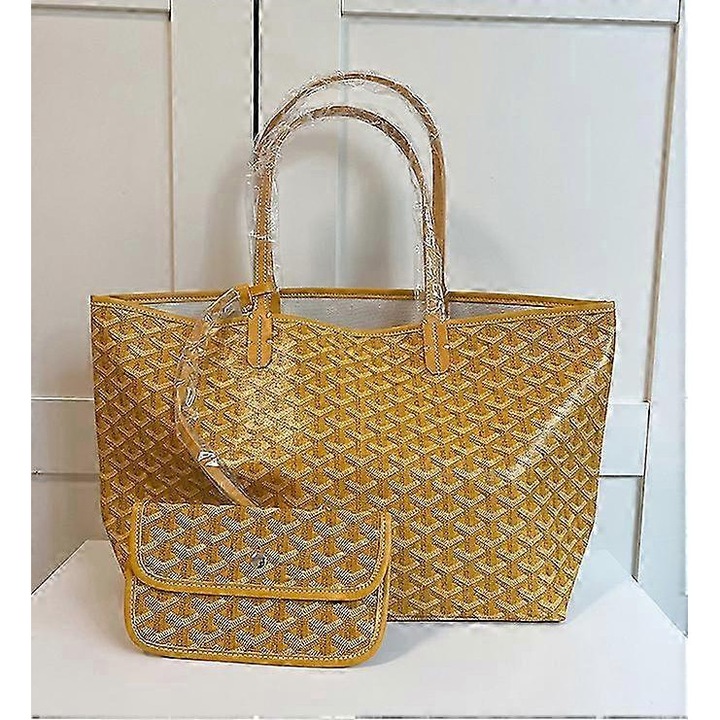 Set geanta mamica-fiica, capacitate mare, alb-albastru, 48x27cm si 54x29cm