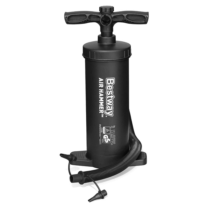 Bestway felfújható pumpa, 3 adapter, 37 cm, felfújható termékekhez