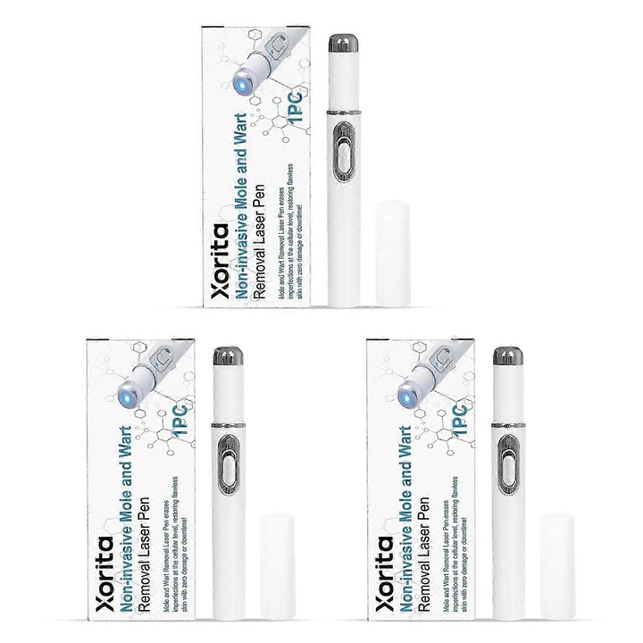 Писалка за премахване на бенки и брадавици, лазерна технология, 13,5x1,9 см, комплект от 1